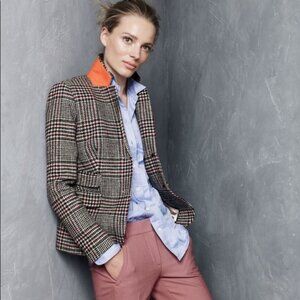 J. Crew Schoolboy Blazer Houndstooth Wool Jacket
